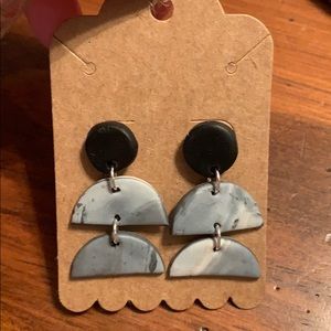 Handmade clay earrings!